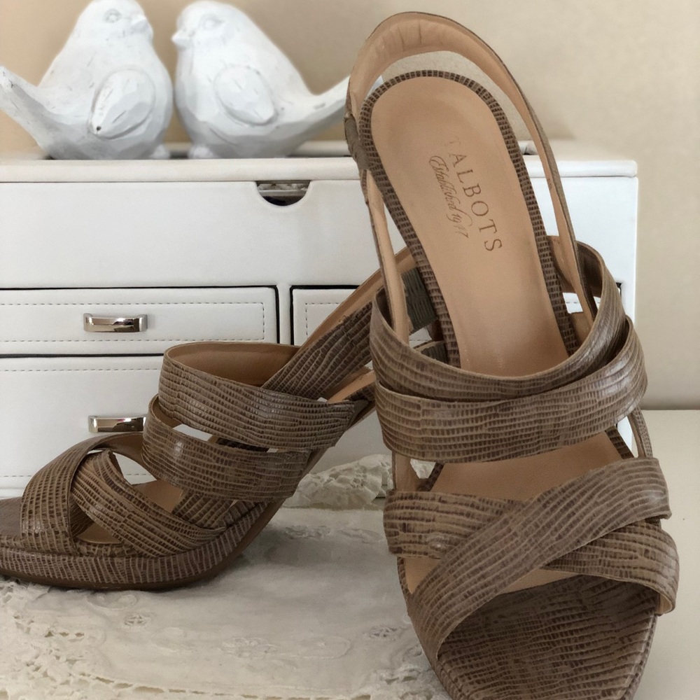 Talbots Sling Back Heels